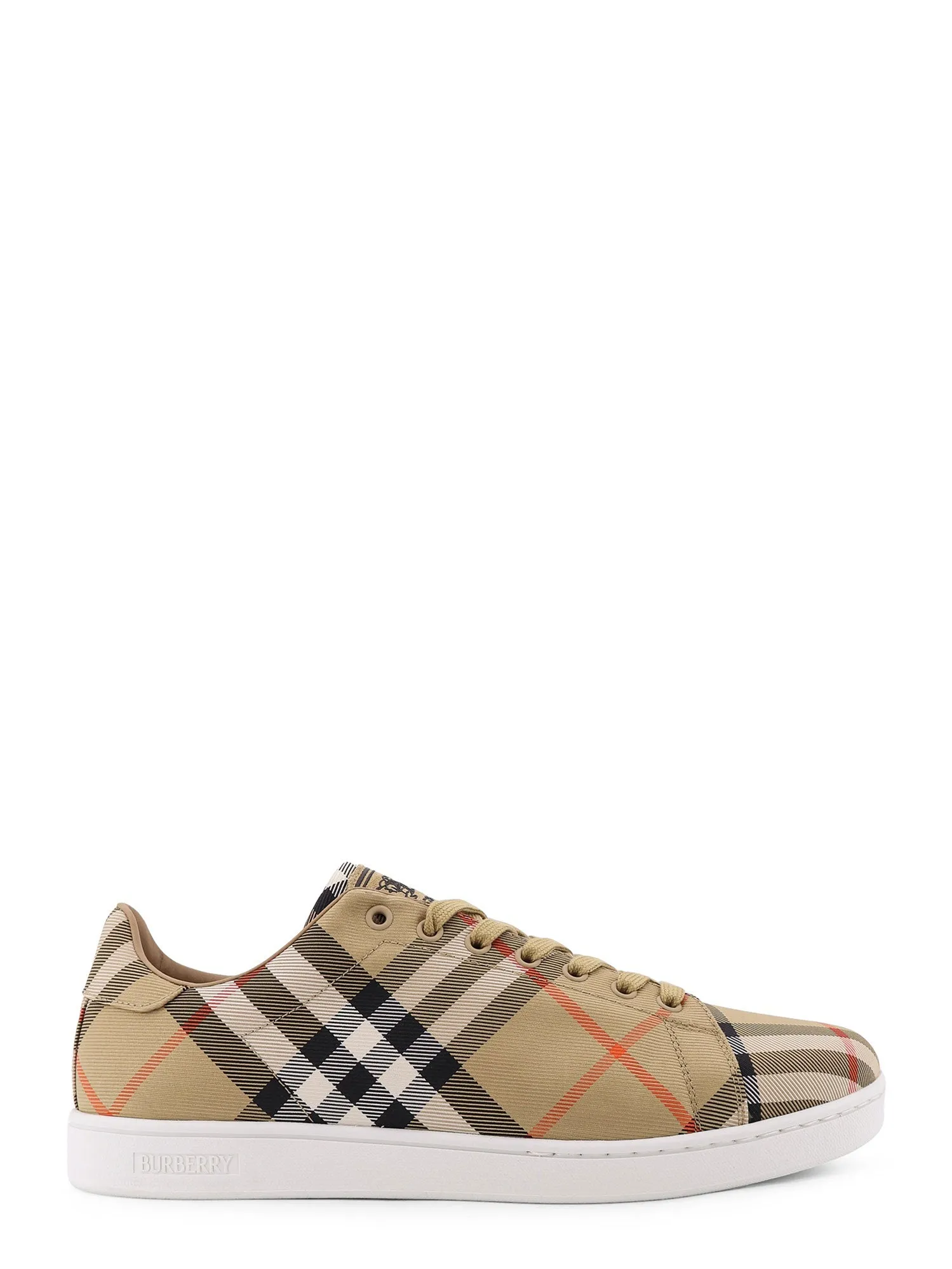Canvas Sneakers With Check Motif sold by Wanan Luxury