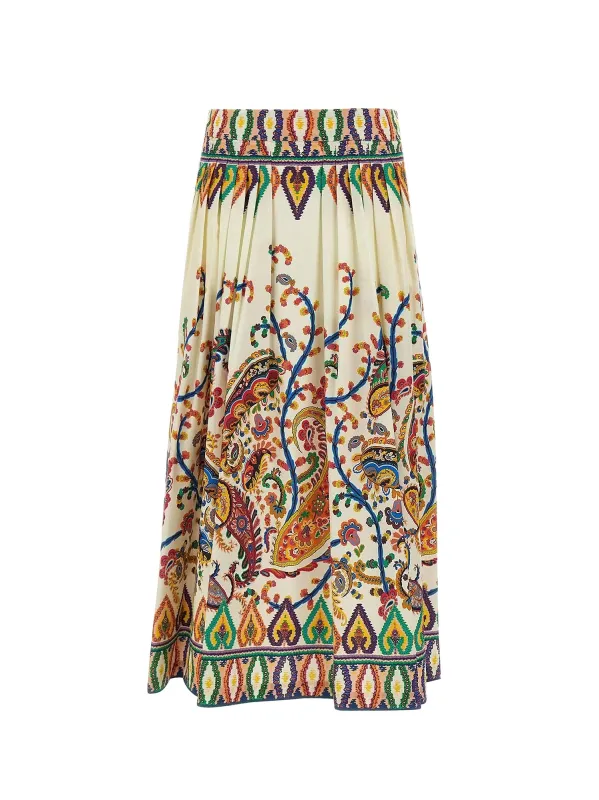 Multicolor Cotton Skirt sold by Wanan Luxury