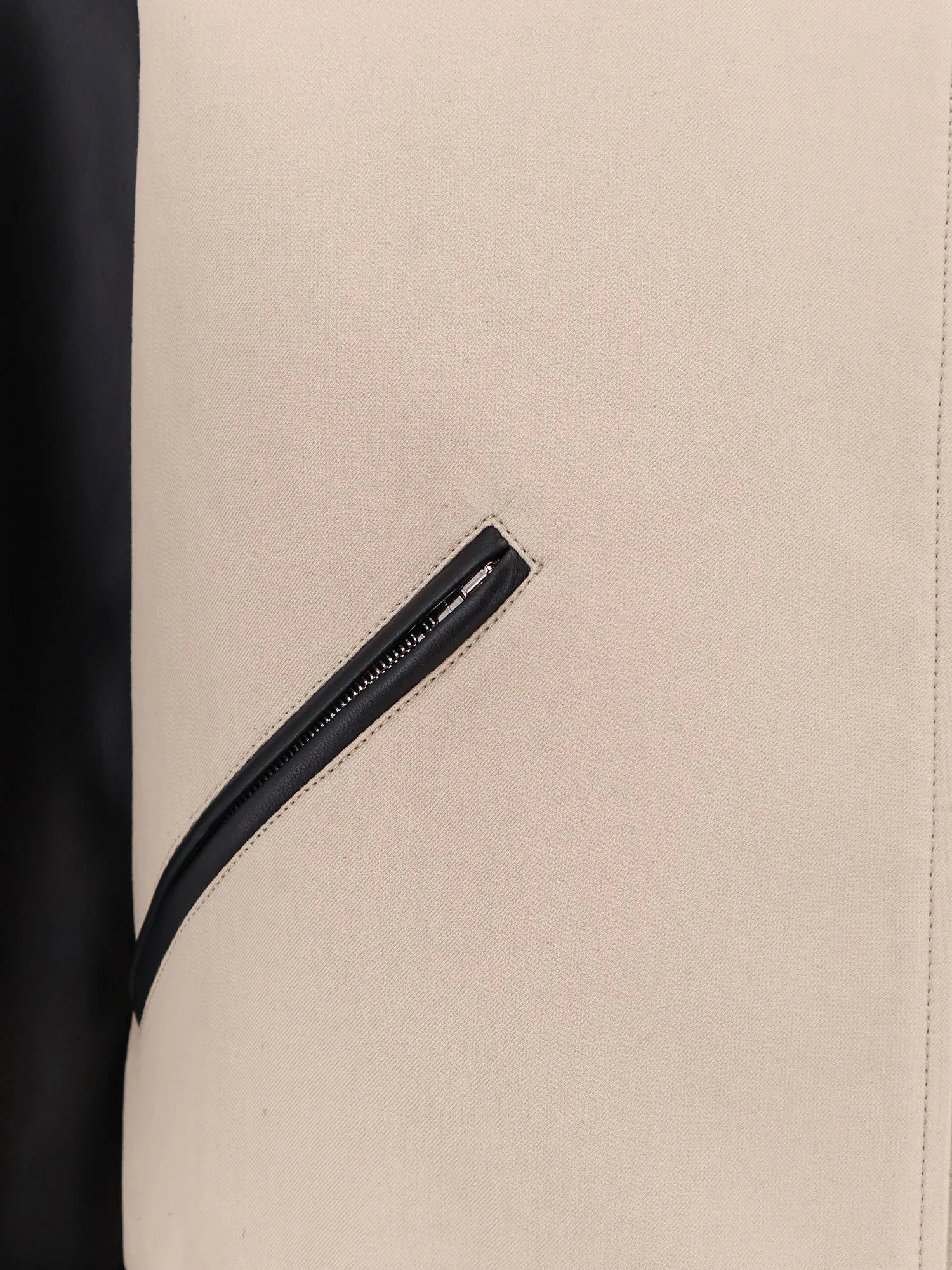 Cotton Jacket With Leather Sleeves sold by Wanan Luxury product image thumbnail 3