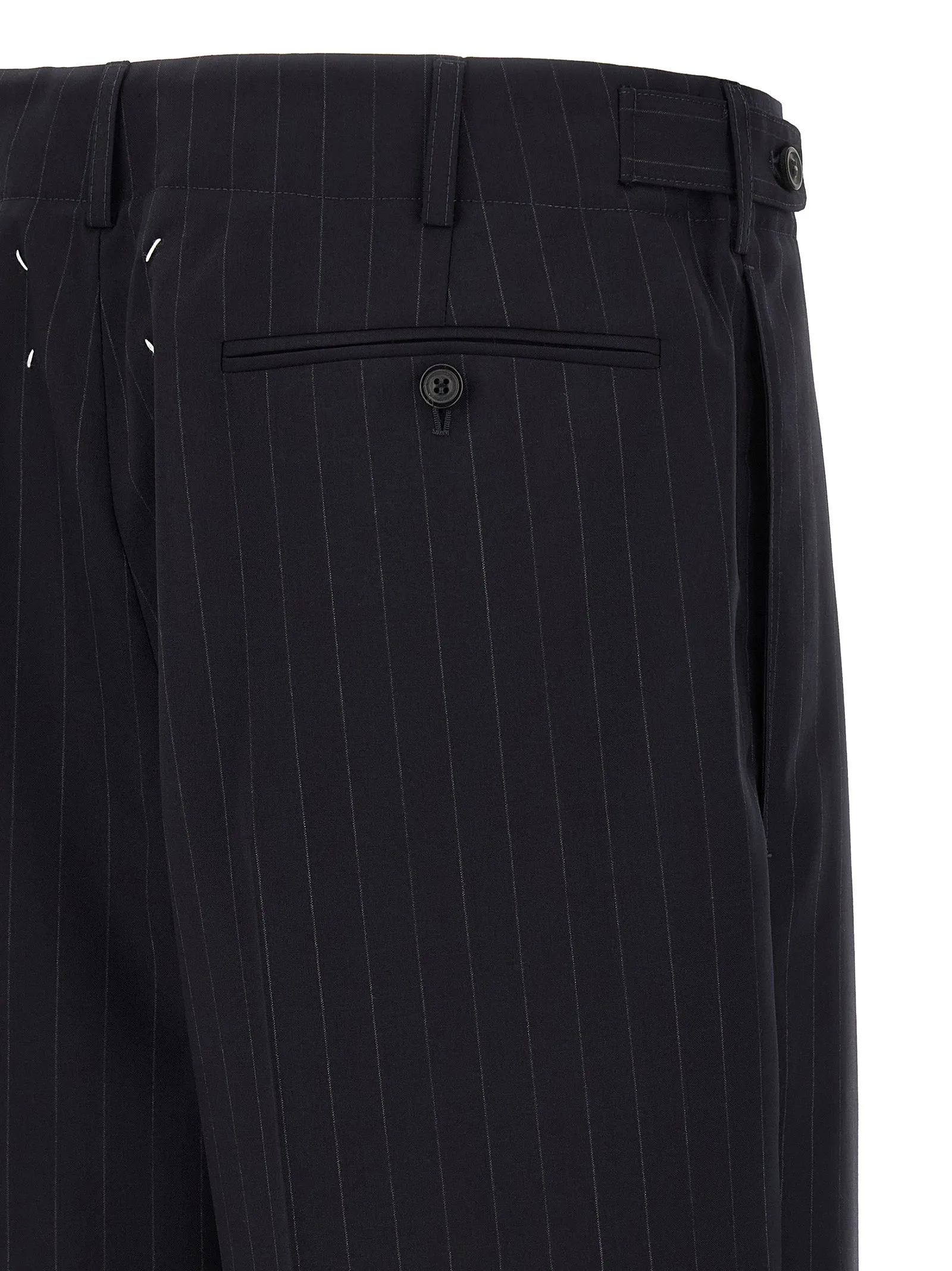 Pinstripe Pants Blue sold by Wanan Luxury product image thumbnail 4