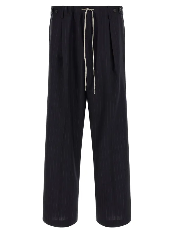 Pinstripe Pants Blue sold by Wanan Luxury