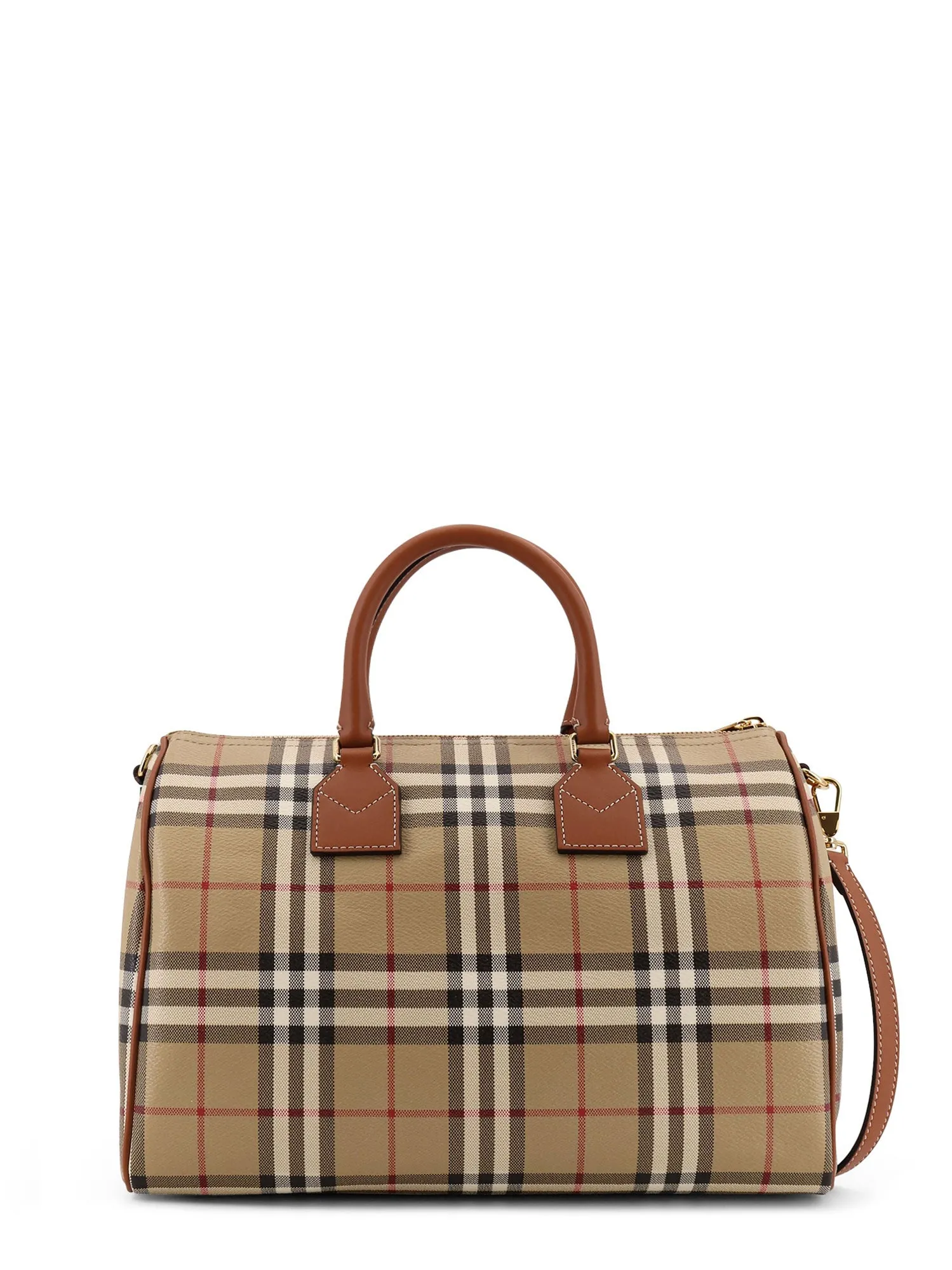 Coated Canvas Handbag With Check Pattern sold by Wanan Luxury product image thumbnail 2