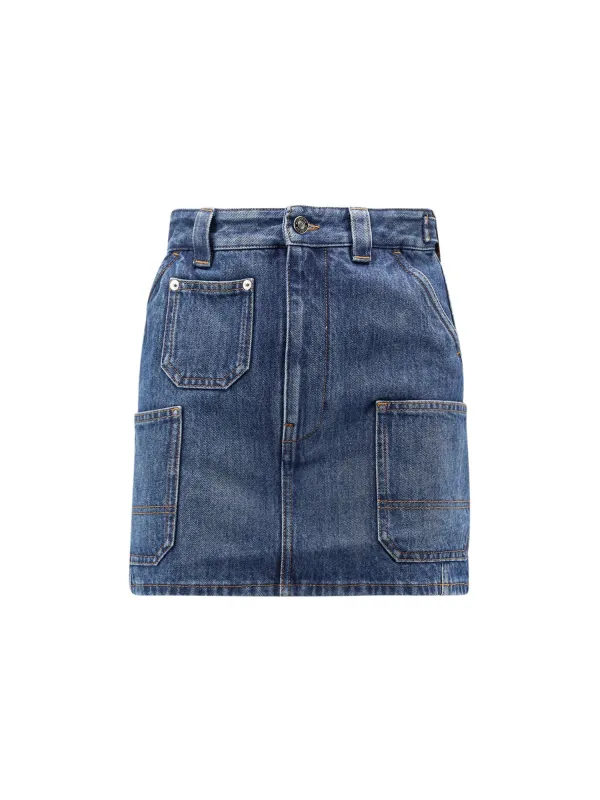 Denim Mini Skirt made by Givenchy