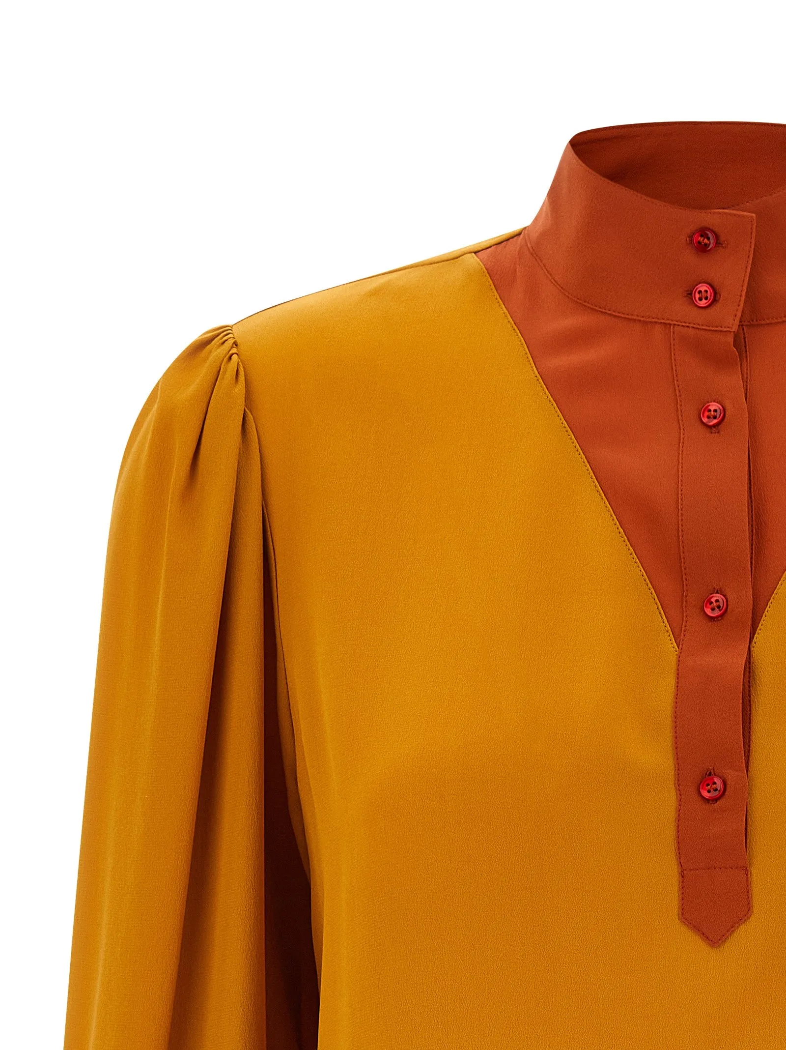 Color-Block Blouse Shirt And Blouse Multicolor sold by Wanan Luxury product image thumbnail 3