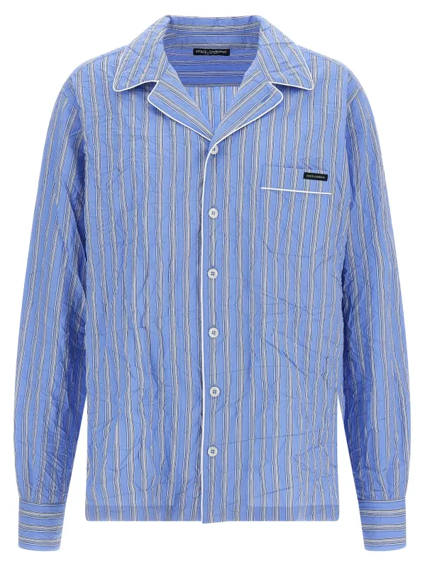 Vanity Shirt And Blouse Light Blue made by Dolce & Gabanna