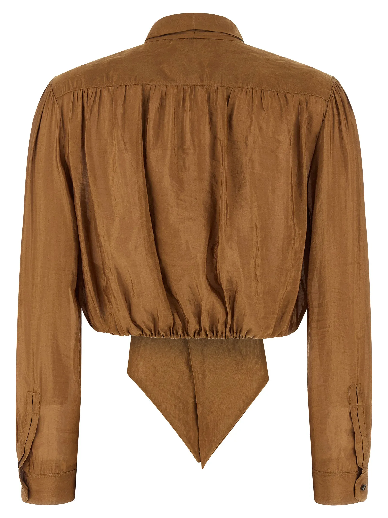 LavallièRe Neck Blouse Shirt And Blouse Brown sold by Wanan Luxury product image thumbnail 3