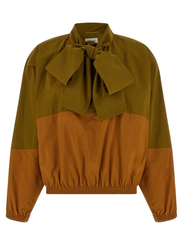 Color-Block Anorak Puffer Jackets Green made by Yves Saint Laurent