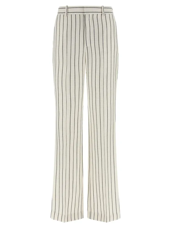 Striped Pants White sold by Wanan Luxury