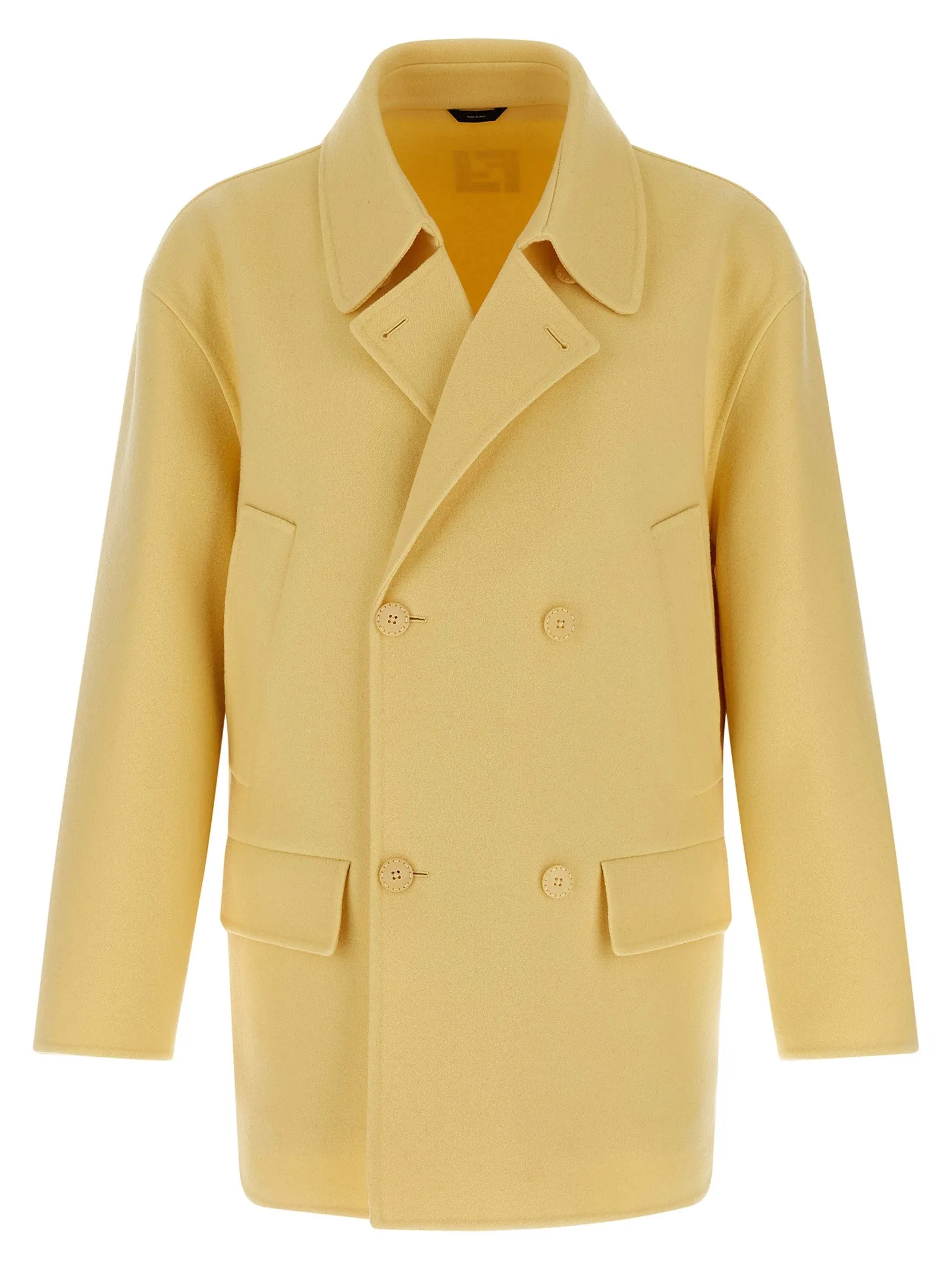 Caban Coat Coats And Trench Coats Yellow sold by Wanan Luxury product image thumbnail 2