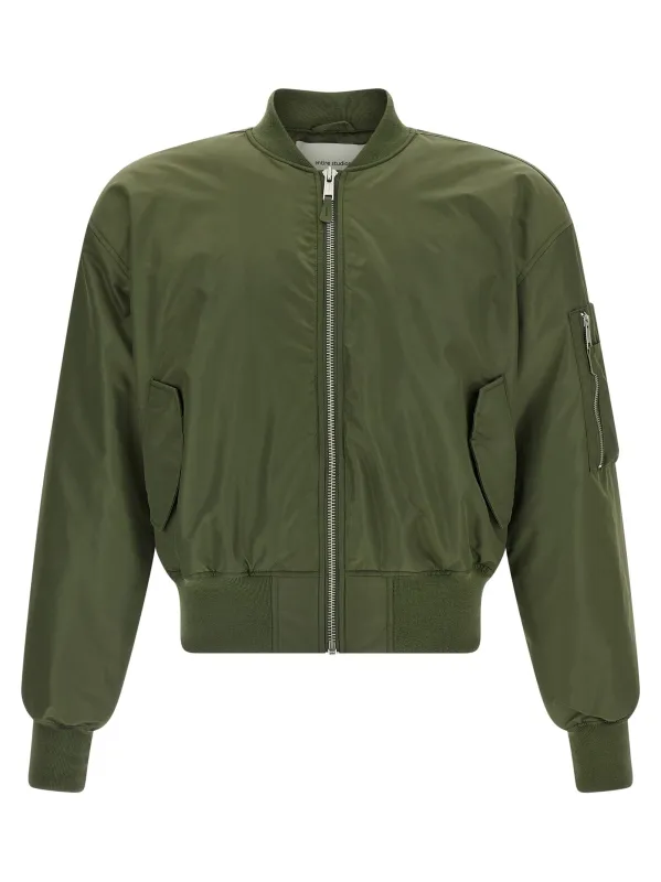 Nylon Bomber Jacket Puffer Jackets Green sold by Wanan Luxury