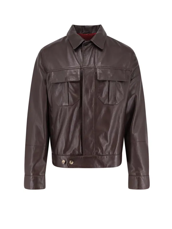 Leather Jacket With Pockets sold by Wanan Luxury