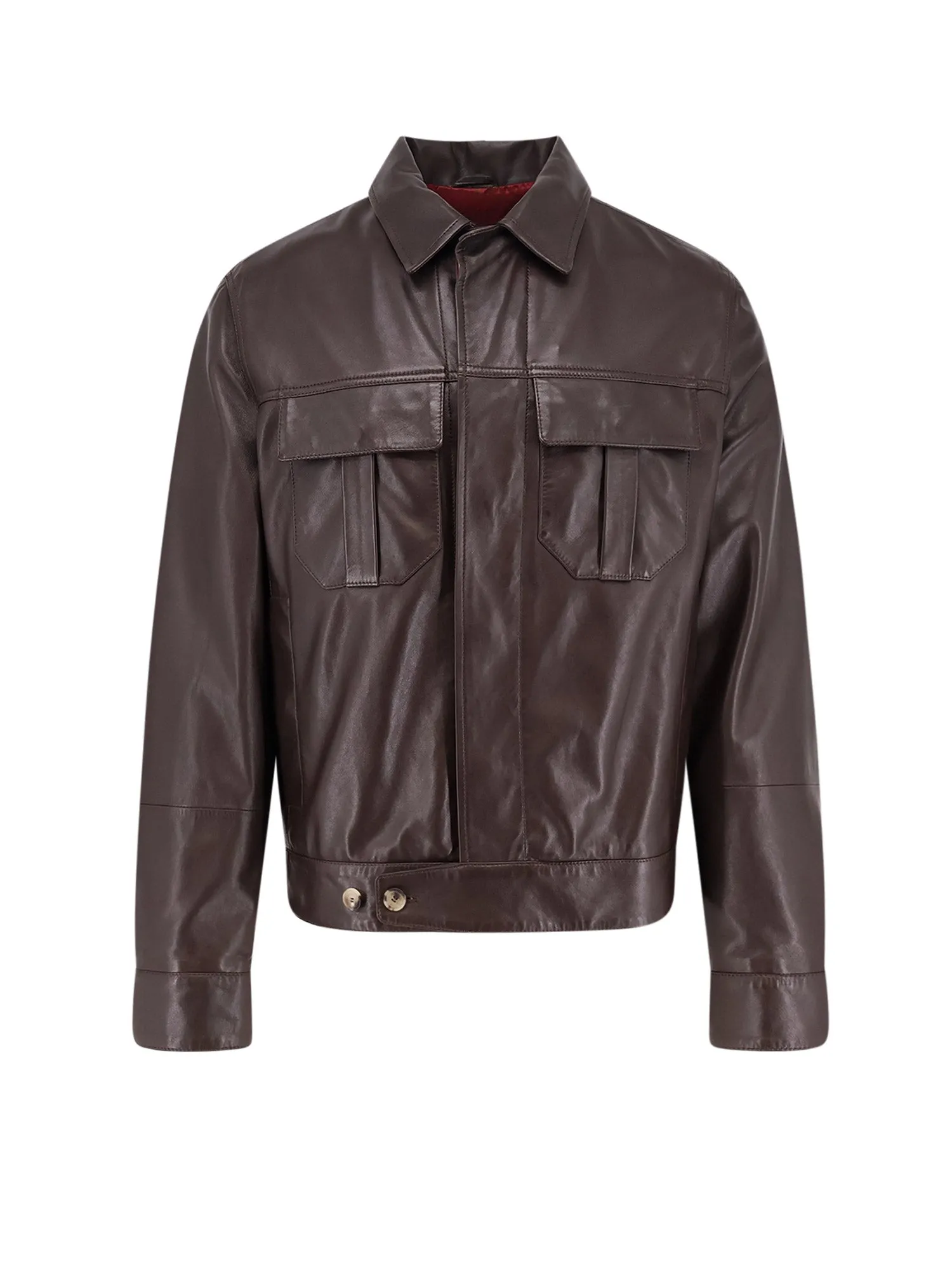 Leather Jacket With Pockets sold by Wanan Luxury