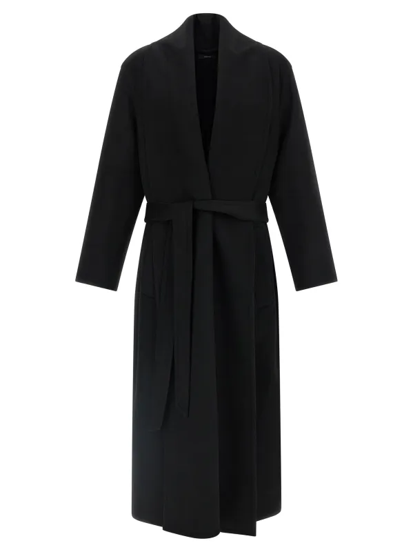 Cashmere Wool Coat Coats And Trench Coats Black sold by Wanan Luxury
