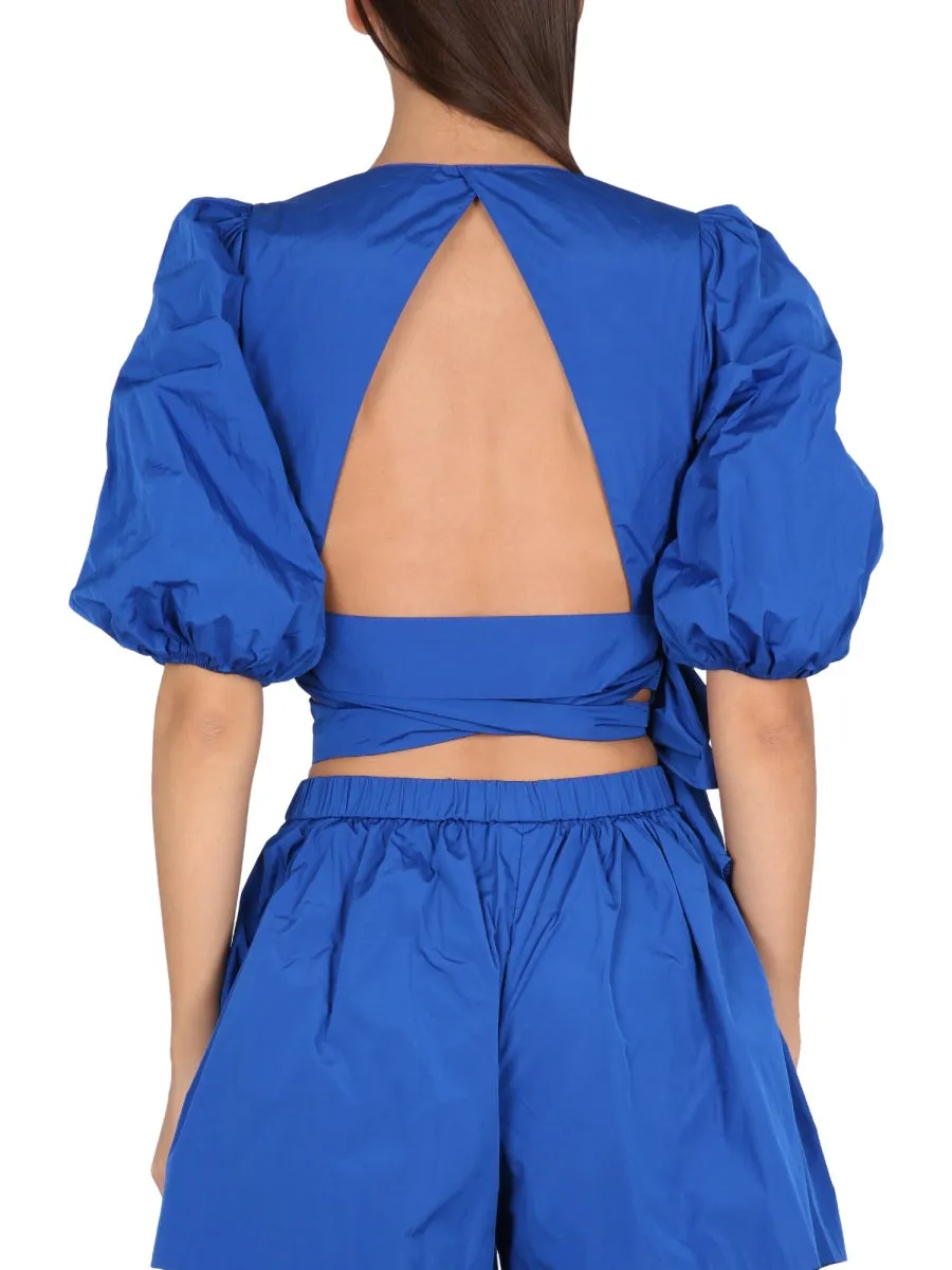 Taffeta Top sold by Wanan Luxury product image thumbnail 3