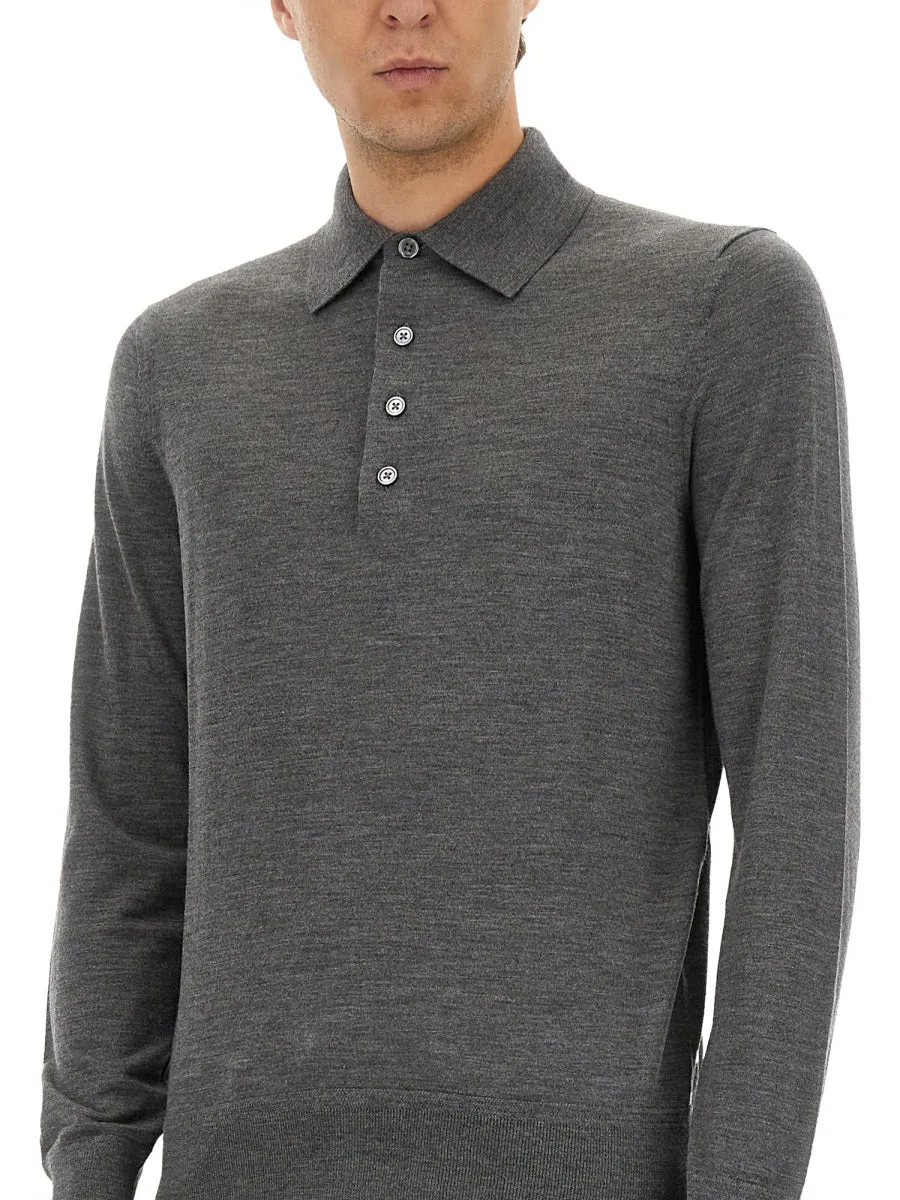 Fine Merino Virgin Wool Polo Shirt sold by Wanan Luxury product image thumbnail 4