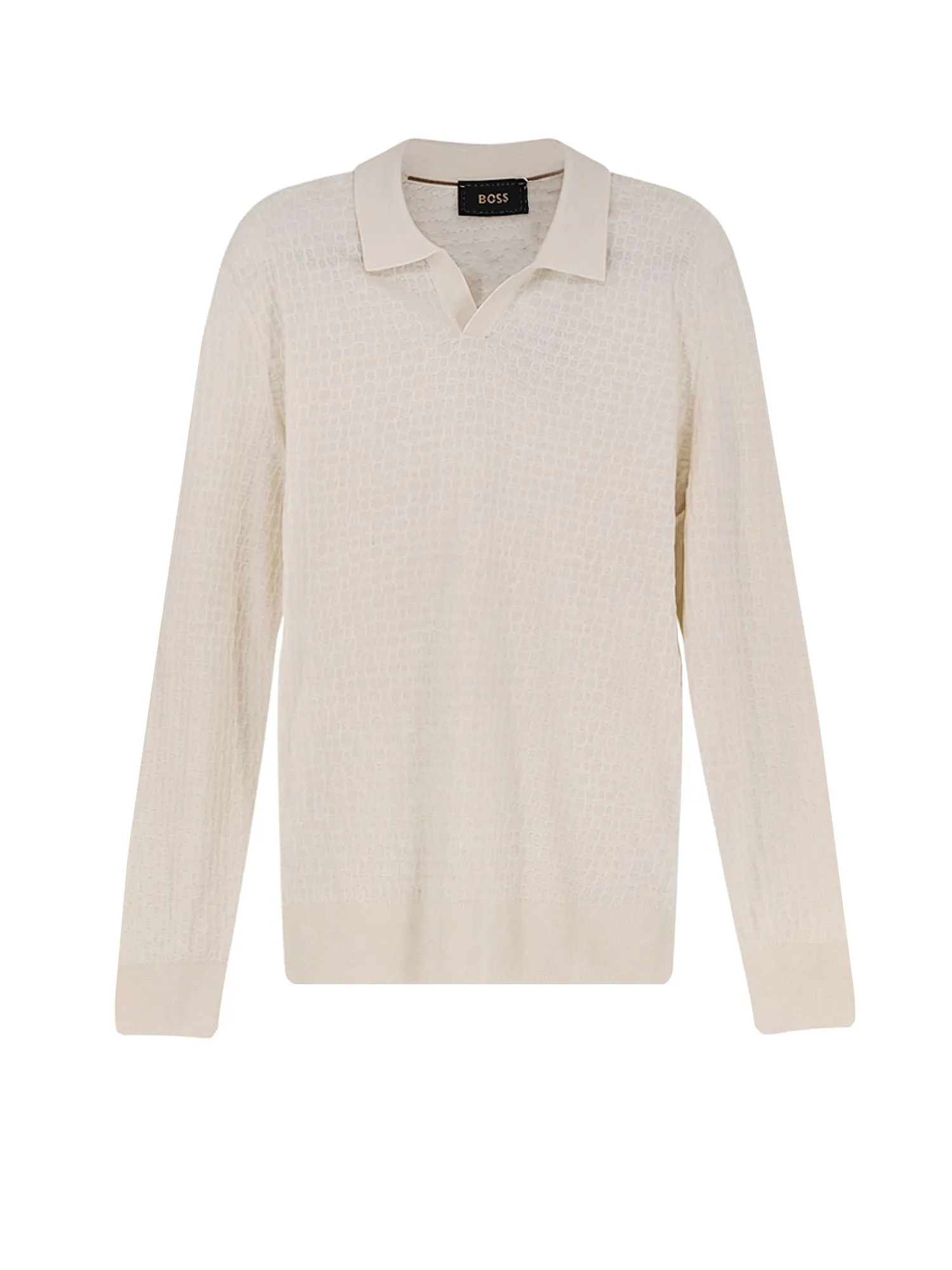 Silk Sweater With Processing All-Over sold by Wanan Luxury