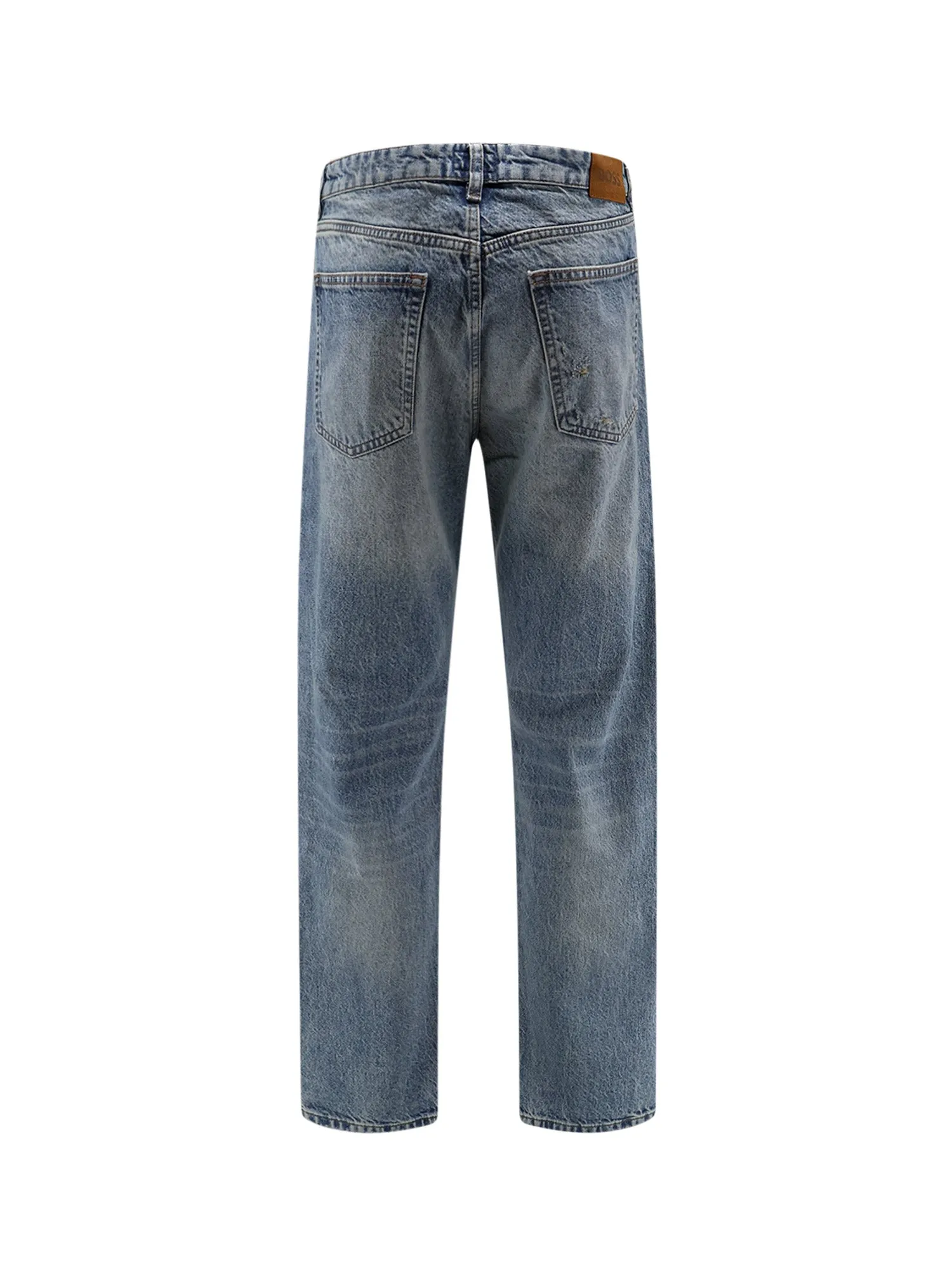 Cotton Jeans With Back Suede Logo Patch sold by Wanan Luxury product image thumbnail 2