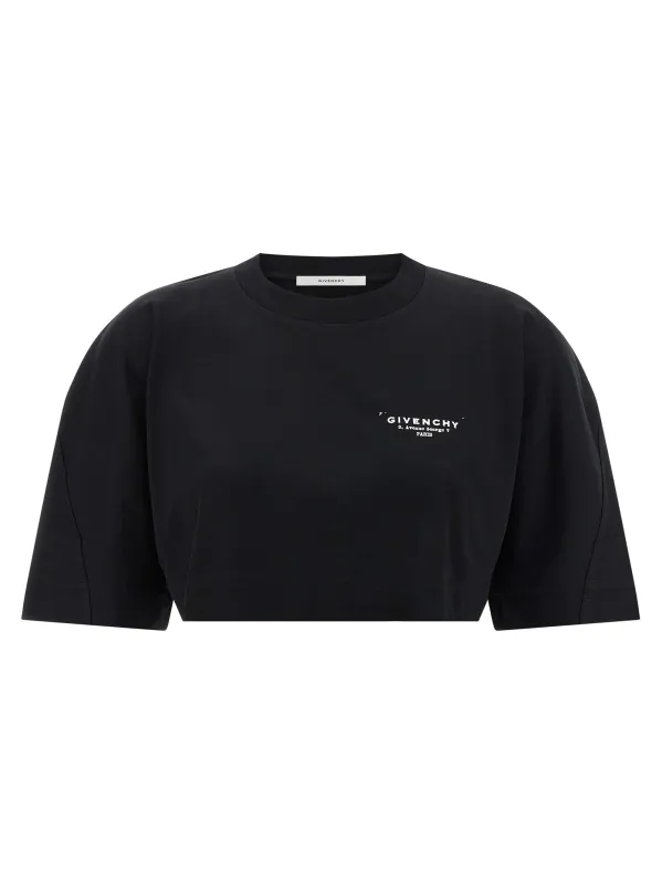 Cropped T-Shirt Black made by Givenchy