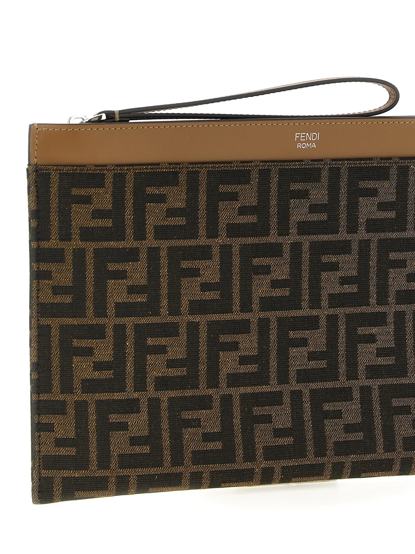 Ff Jacquard Clutch Brown sold by Wanan Luxury product image thumbnail 3