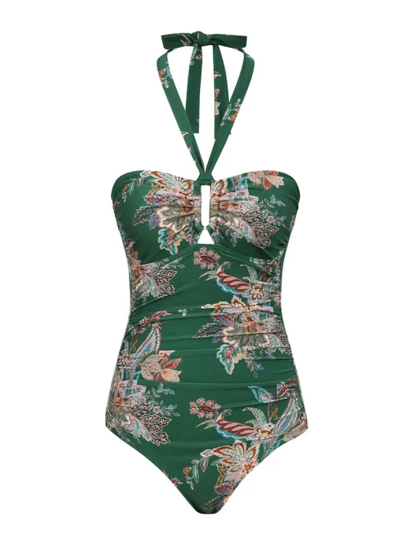 "Rhiannon Wide Link" One-Piece Swimsuit sold by Wanan Luxury