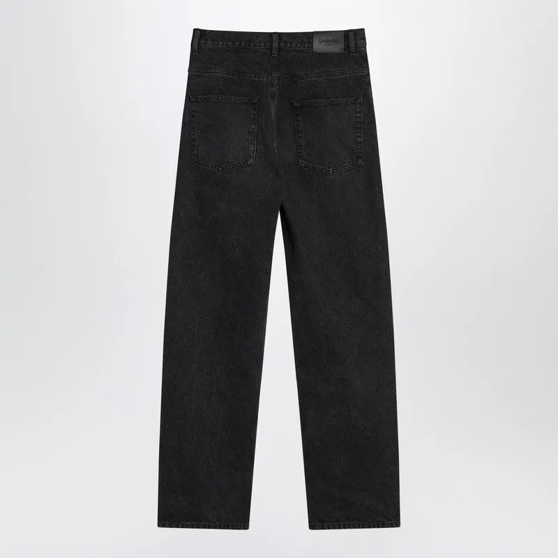 Black Carrot-Fit Jeans With A Washed Effect sold by Wanan Luxury product image thumbnail 2
