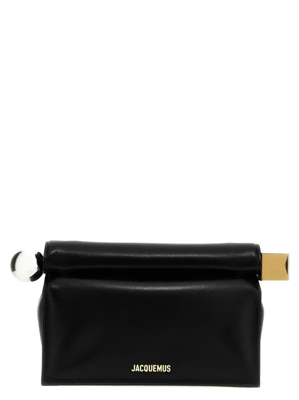 La Pochette Rond Carré Clutch Black made by Jacquemus