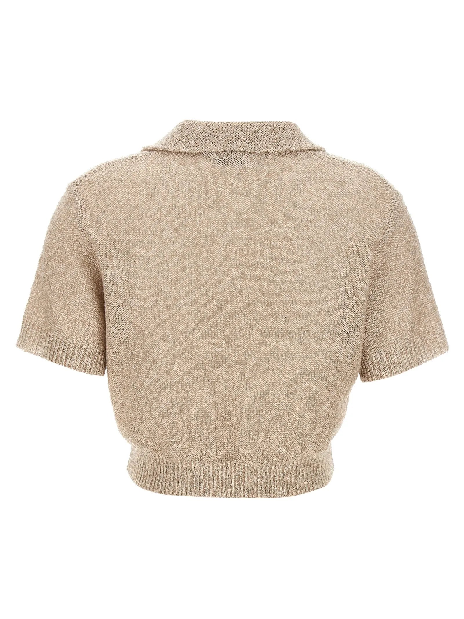 Sequin Shirt Polo Beige sold by Wanan Luxury product image thumbnail 2