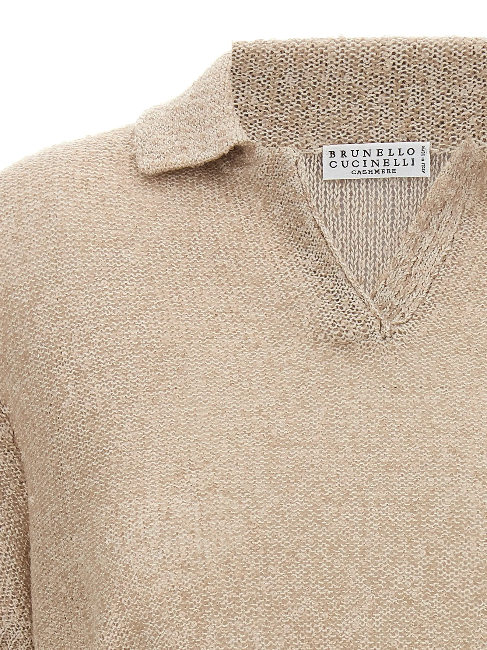 Sequin Shirt Polo Beige sold by Wanan Luxury product image thumbnail 3