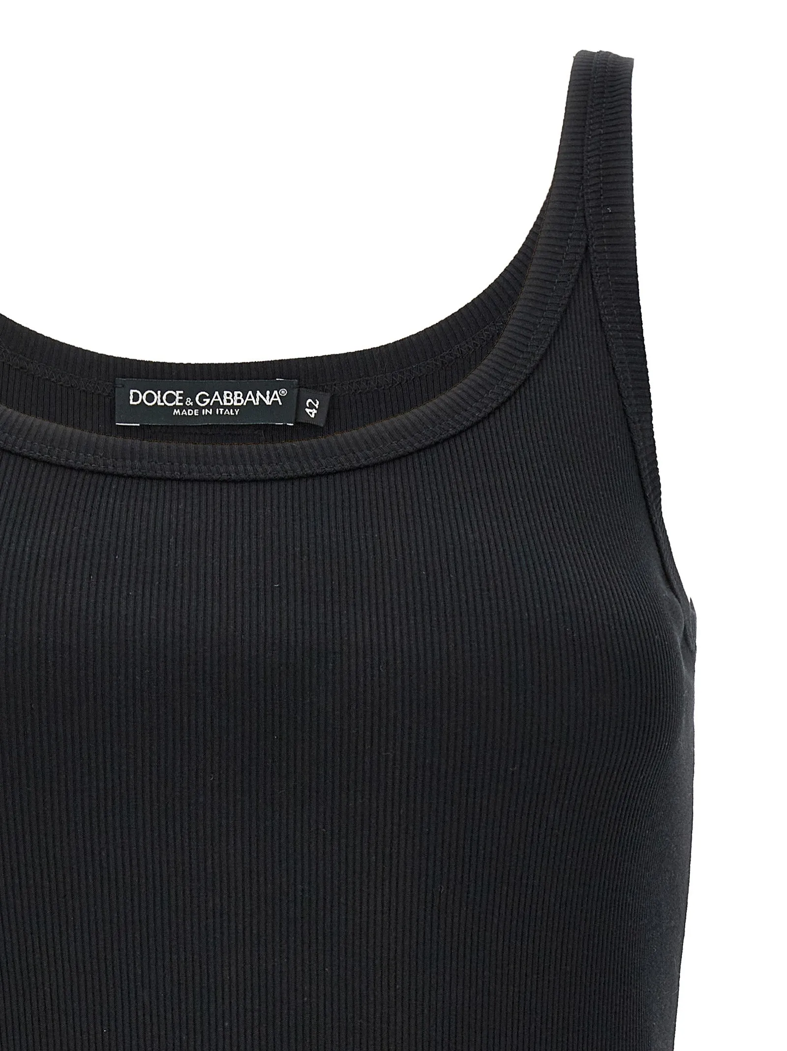 Ribbed Tank Top Tops Black sold by Wanan Luxury product image thumbnail 3