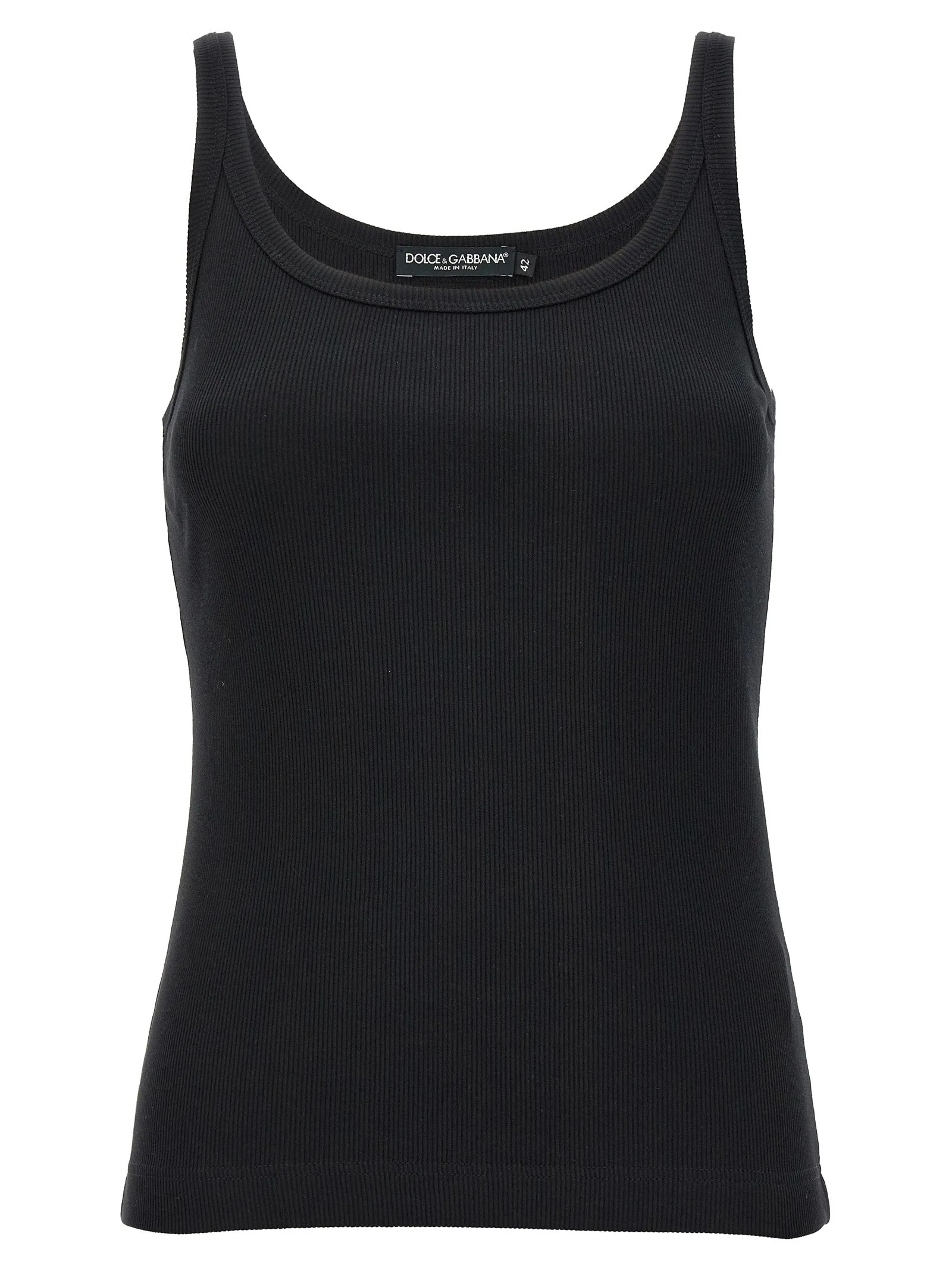 Ribbed Tank Top Tops Black sold by Wanan Luxury