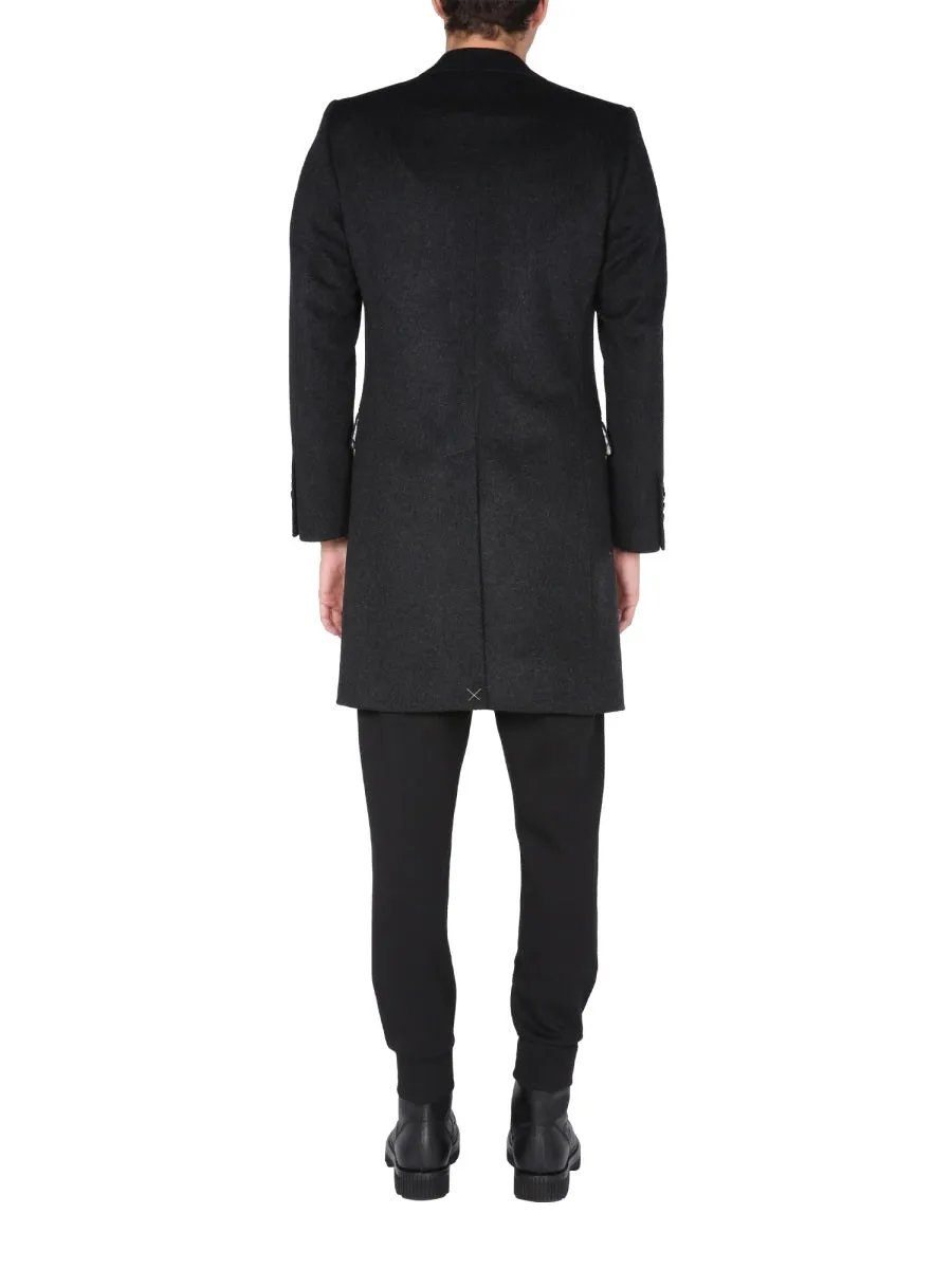 Single-Breasted Velours Coat sold by Wanan Luxury product image thumbnail 3