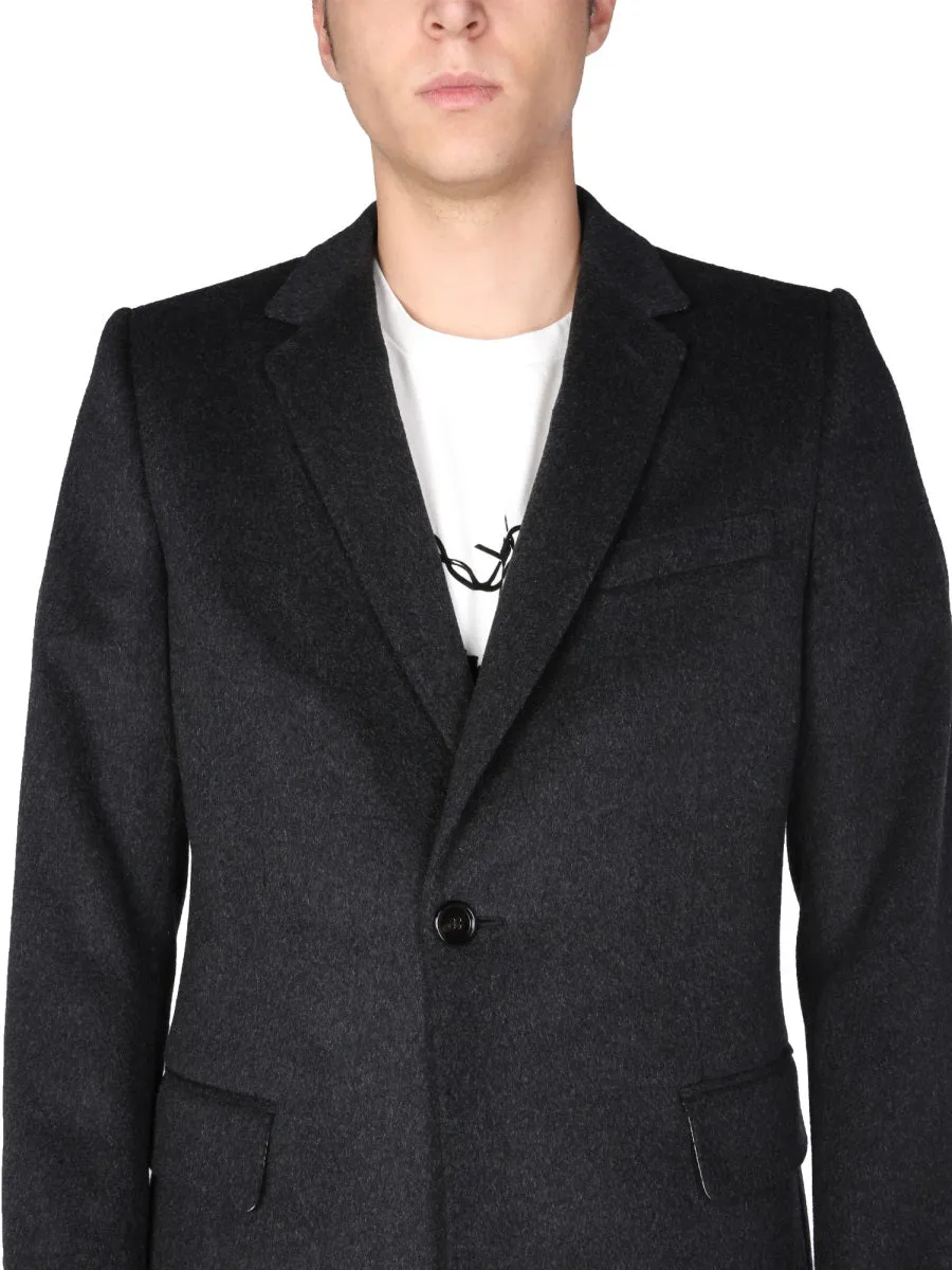 Single-Breasted Velours Coat sold by Wanan Luxury product image thumbnail 4