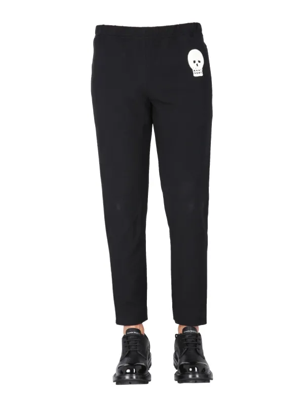 Jogging Pants With Embroidered Skull made by Alexander McQueen