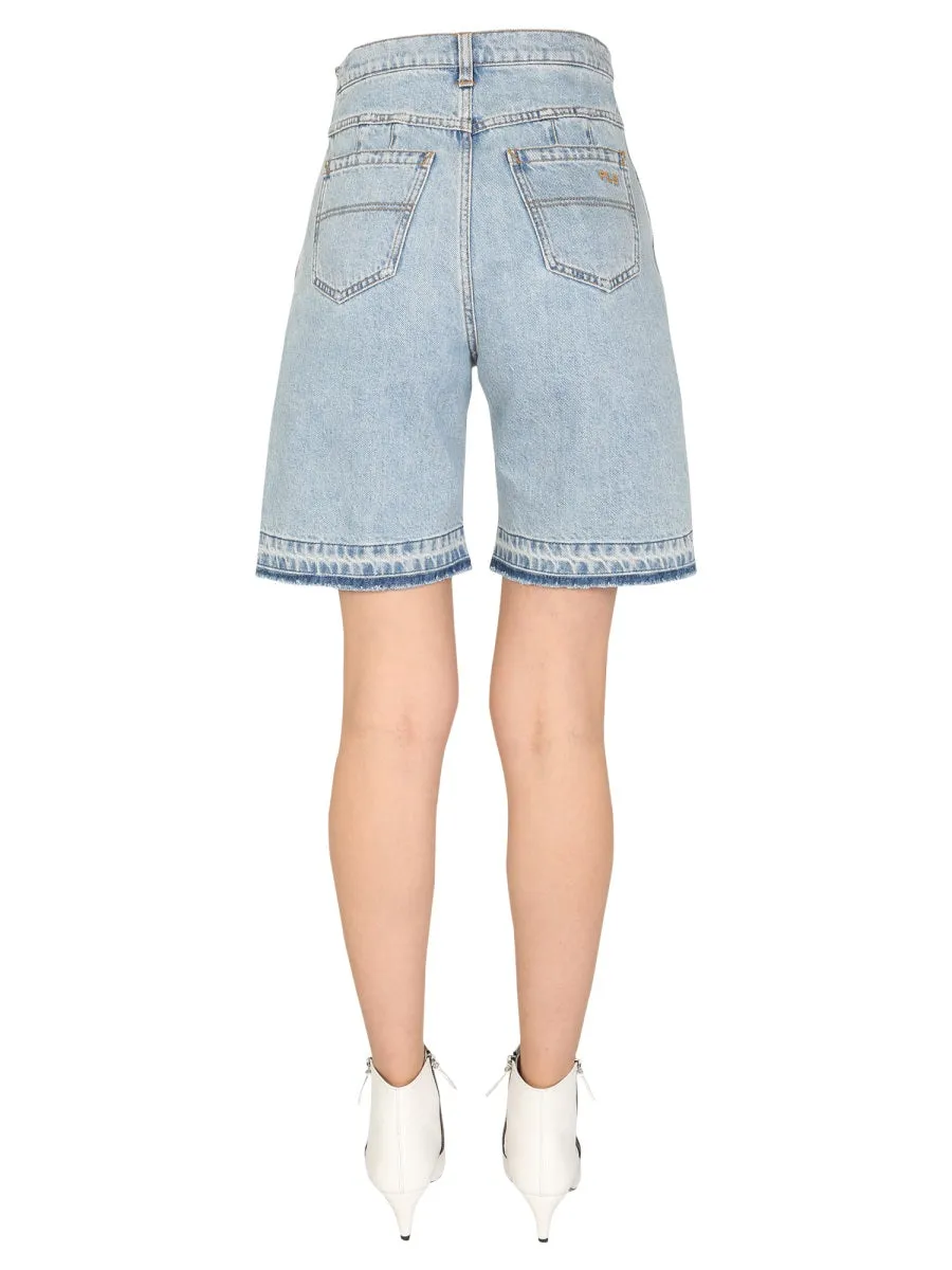 Denim Bermuda sold by Wanan Luxury product image thumbnail 4