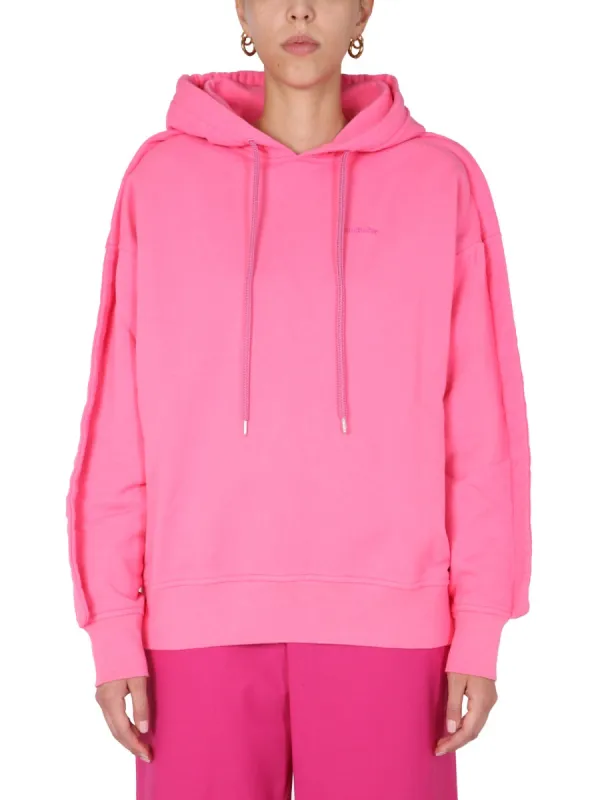 Sweatshirt With Embroidered Logo made by Wanan Luxury