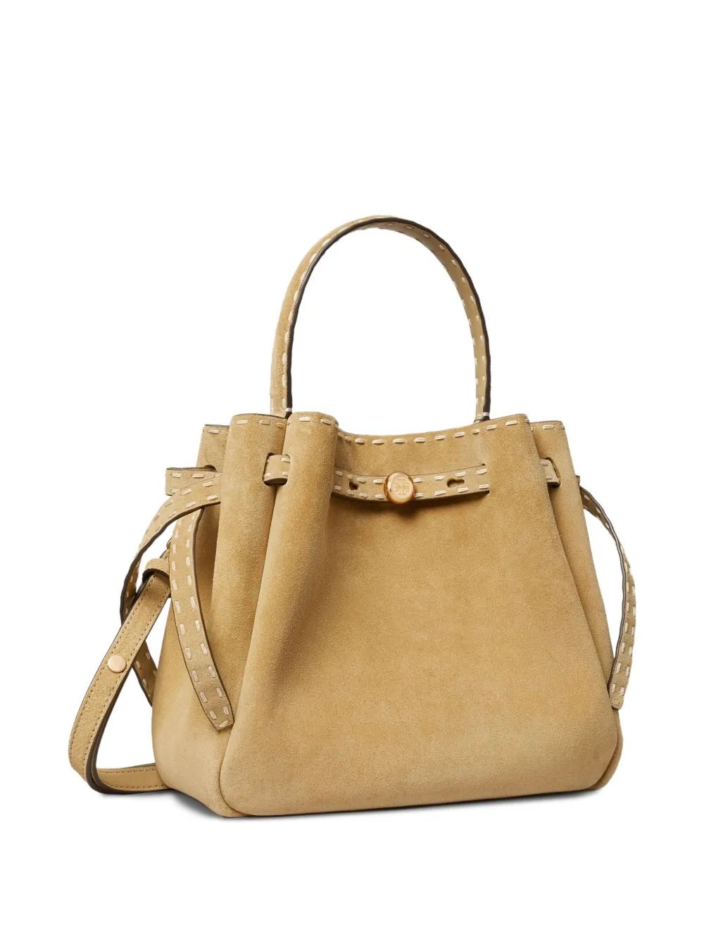 Romy Suede Leather Bucket Bag sold by Wanan Luxury product image thumbnail 5