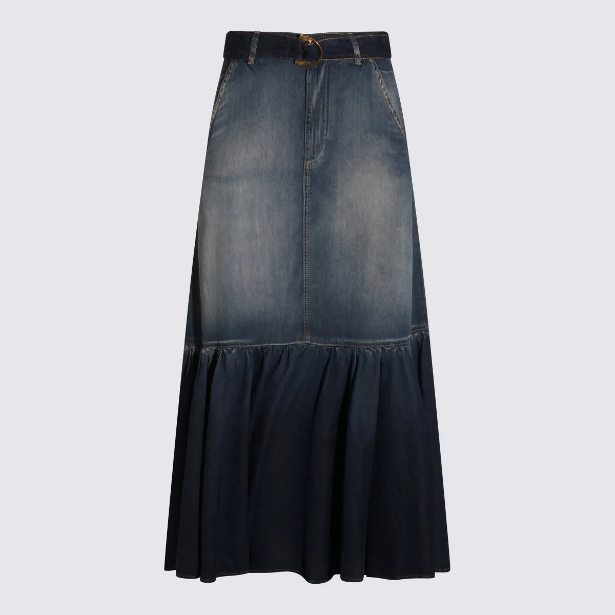 Skirts Blue And Green sold by Wanan Luxury