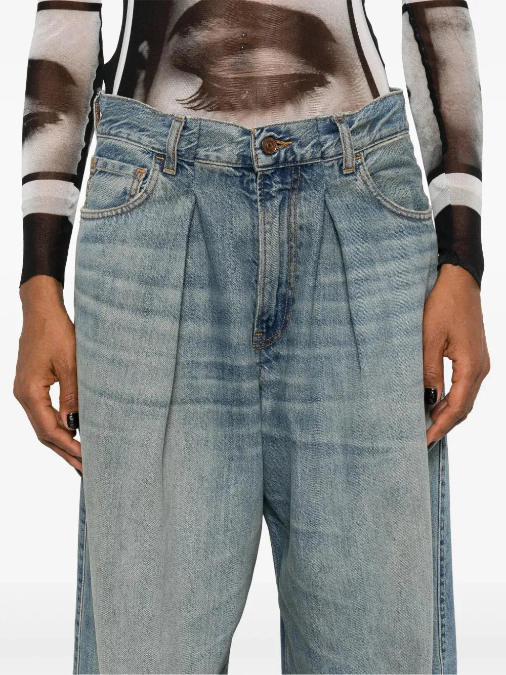 Wide Leg Candy Jeans sold by Wanan Luxury product image thumbnail 4