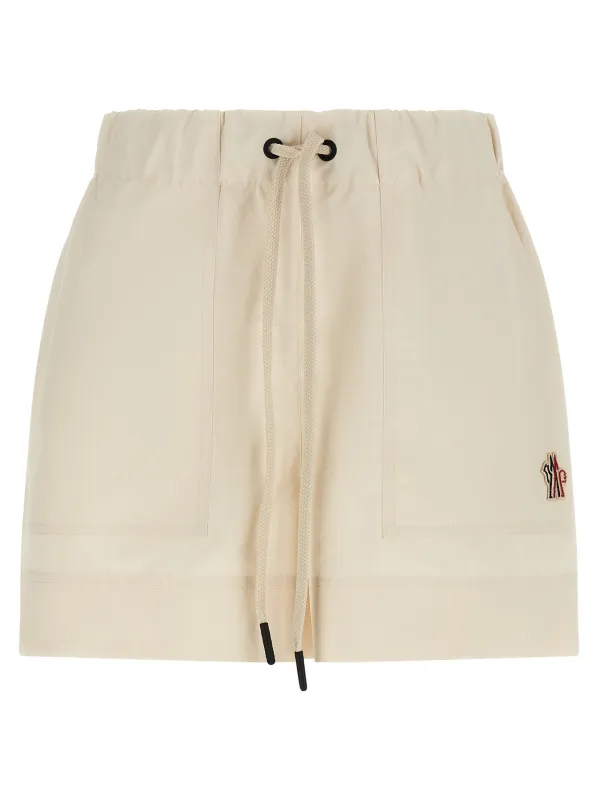 Technical Froissé Shorts Bermuda And Short White made by Moncler