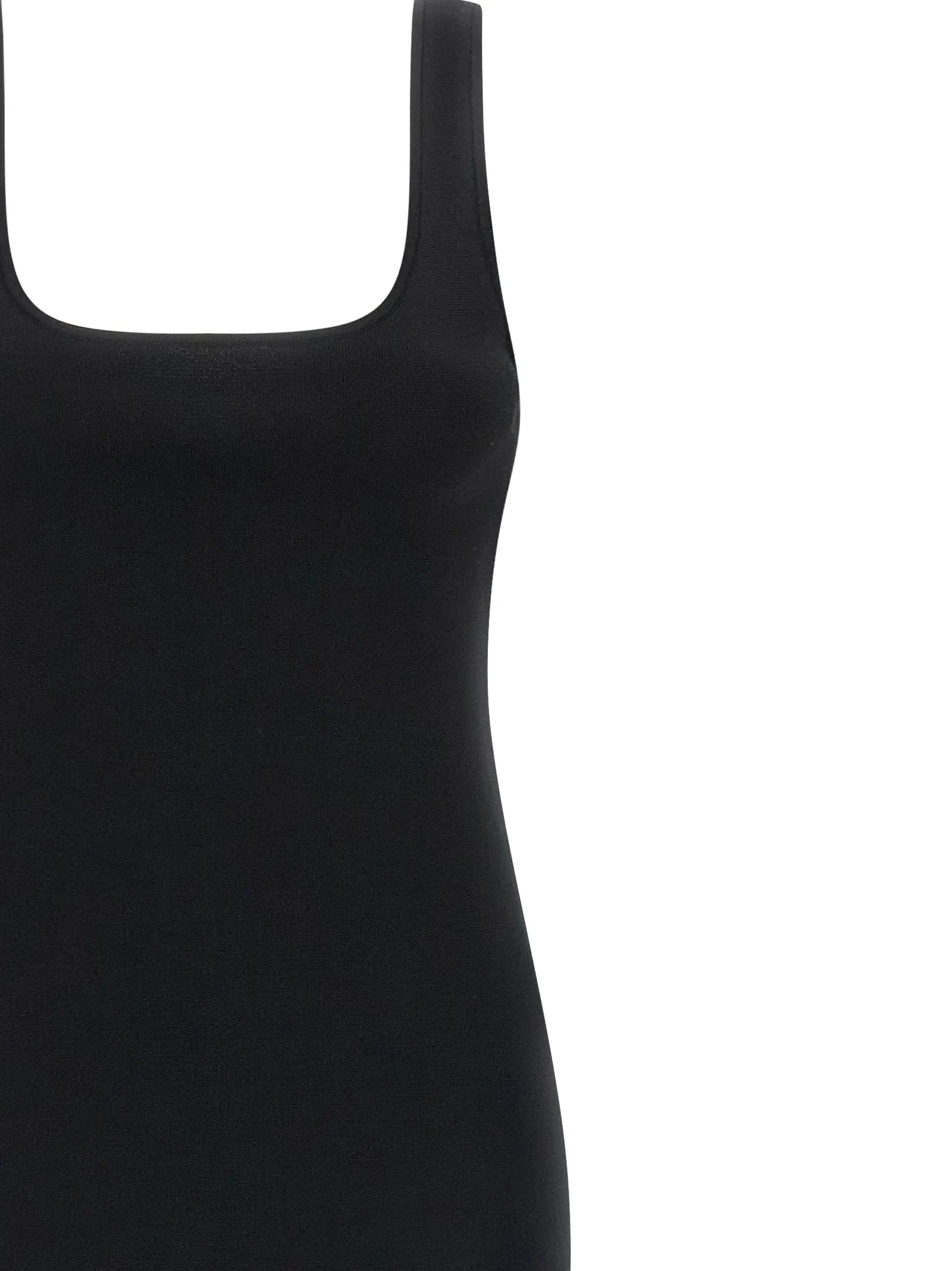 Squared Neckline Dress Dresses Black sold by Wanan Luxury product image thumbnail 3