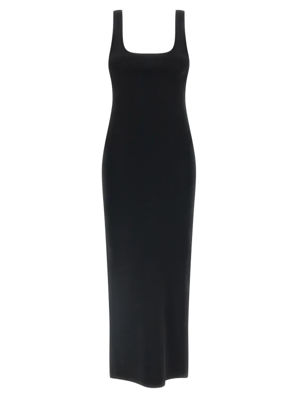 Squared Neckline Dress Dresses Black made by Entire Studios