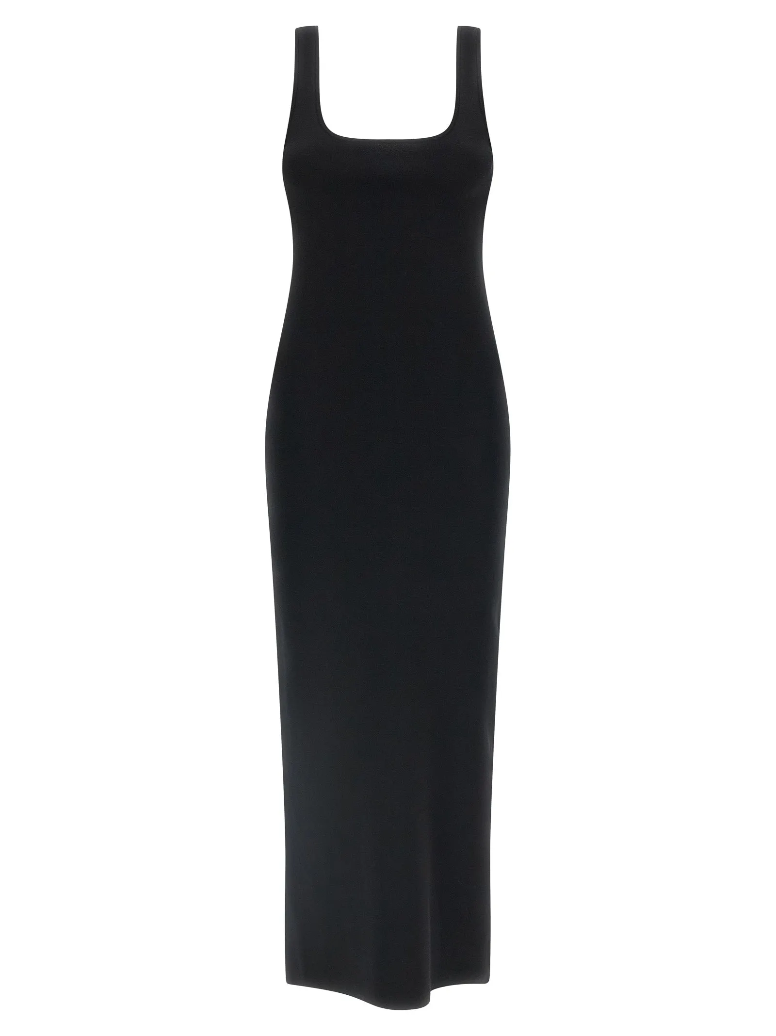 Squared Neckline Dress Dresses Black sold by Wanan Luxury