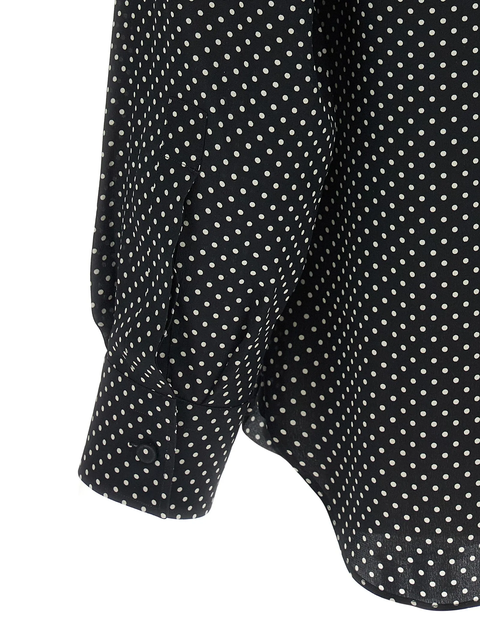 Polka Dot Shirt Shirt And Blouse White/Black sold by Wanan Luxury product image thumbnail 4