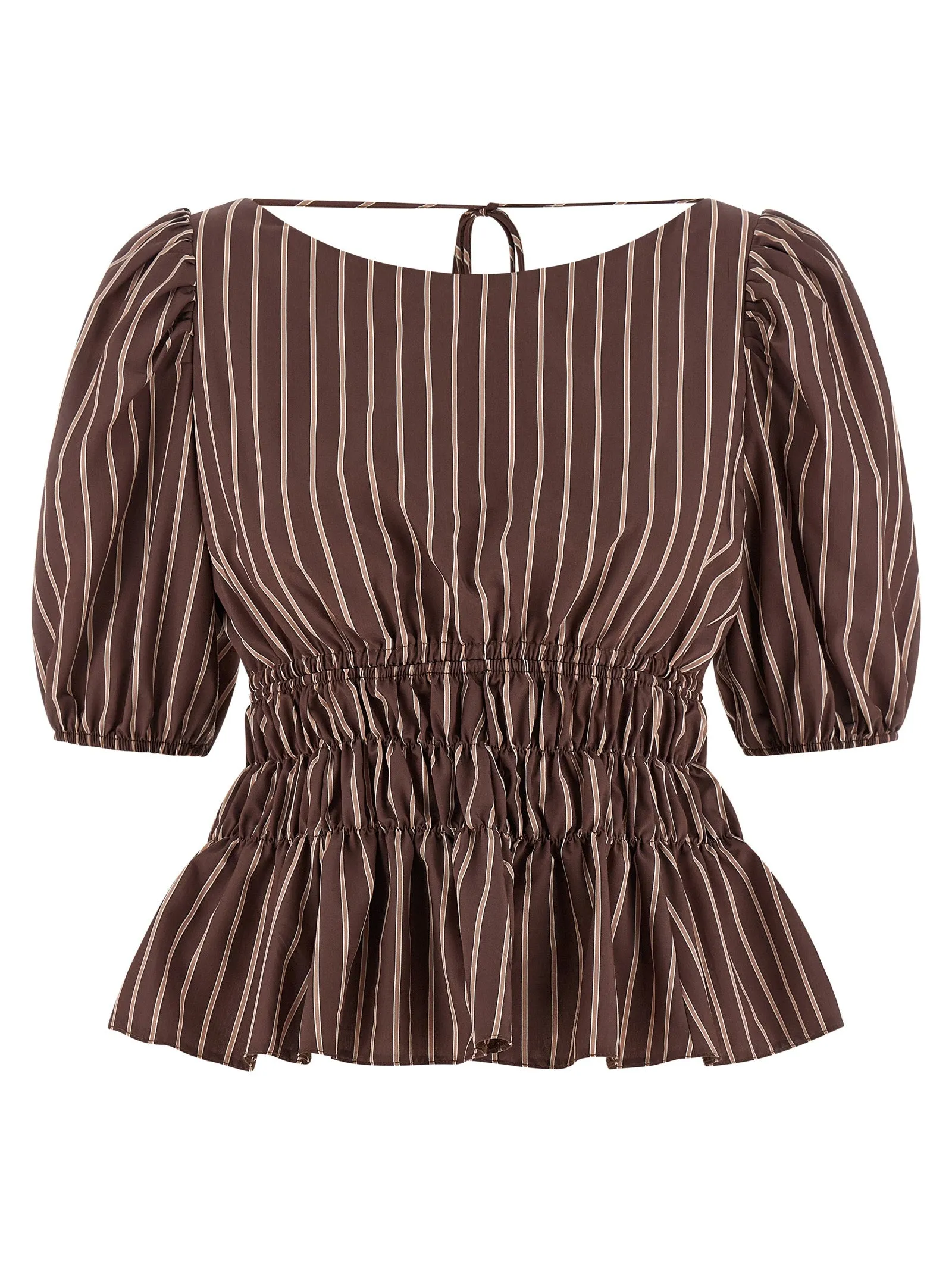 Jeanette Tops Brown sold by Wanan Luxury