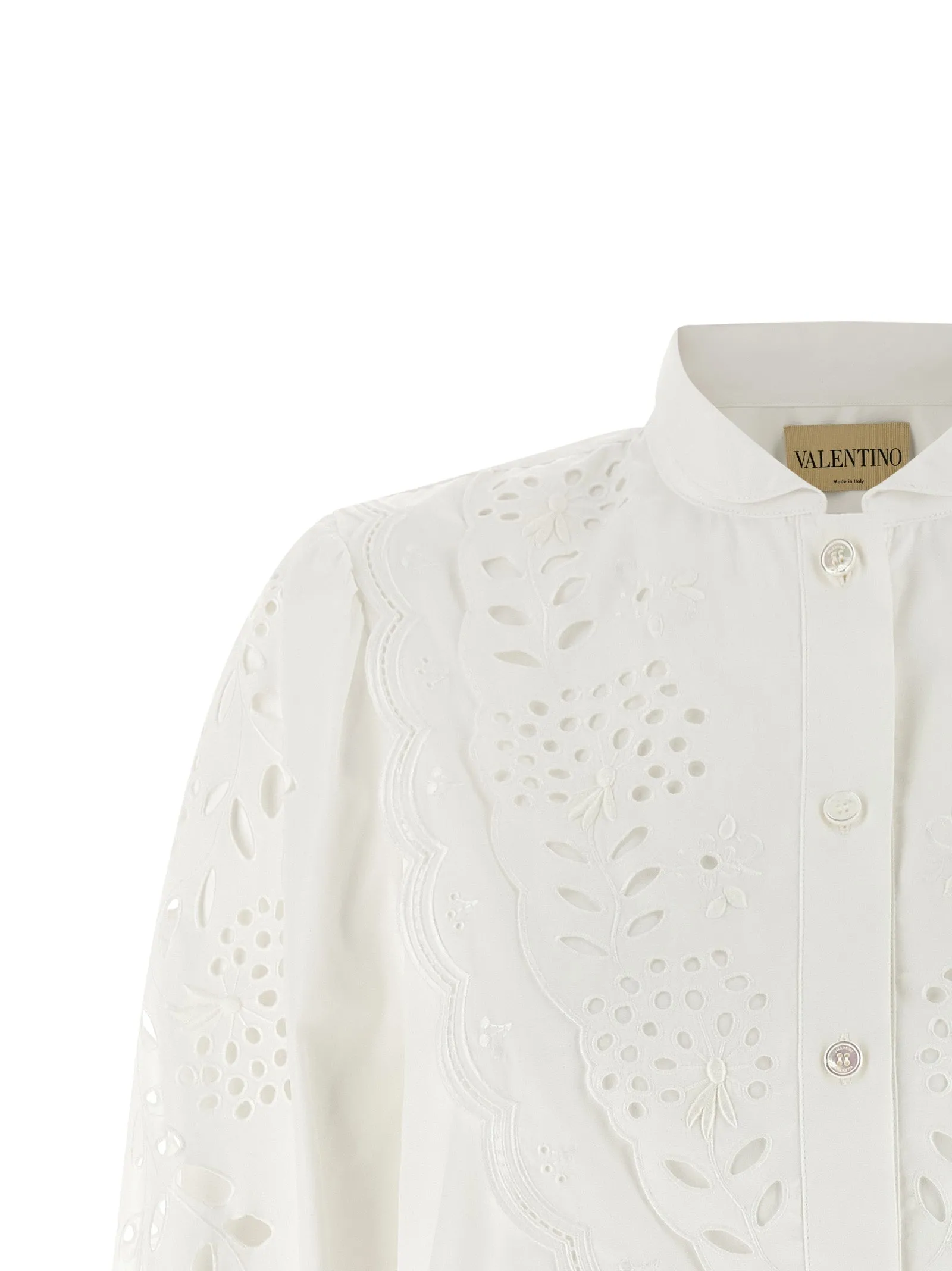 Shirt Valentino Garavani Embroidered Sangallo Shirt And Blouse White sold by Wanan Luxury product image thumbnail 3