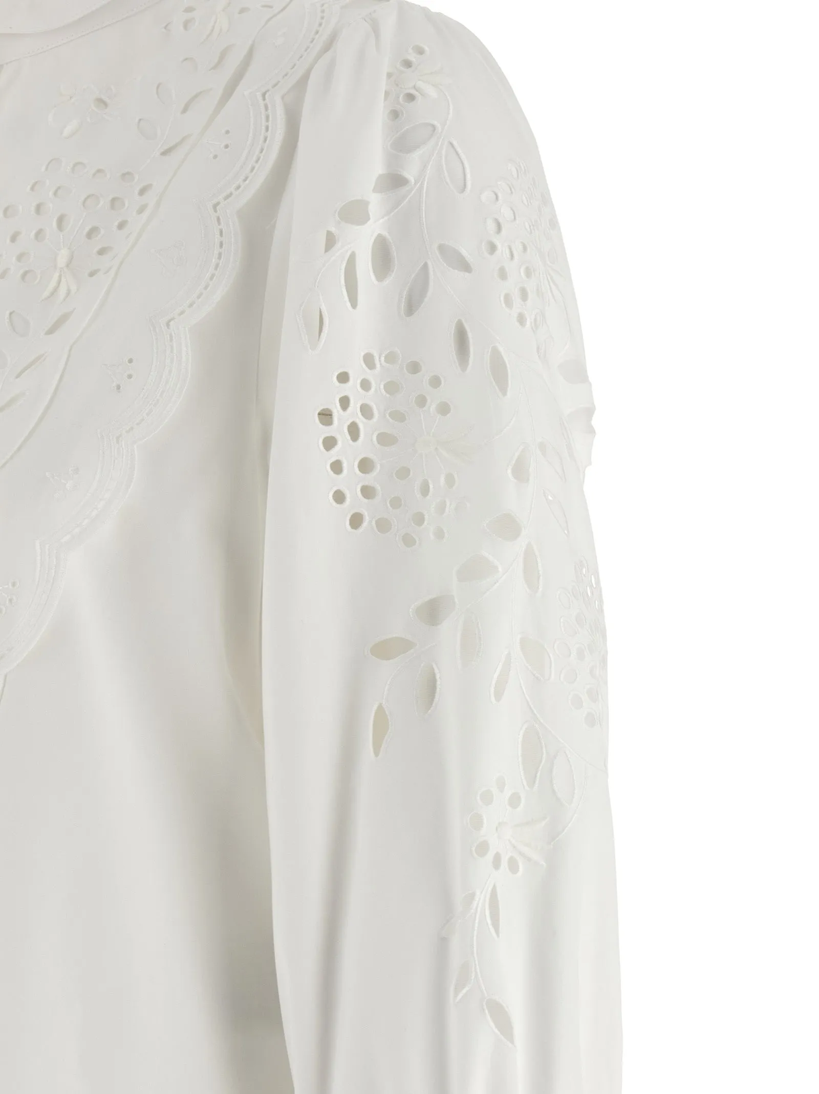 Shirt Valentino Garavani Embroidered Sangallo Shirt And Blouse White sold by Wanan Luxury product image thumbnail 5