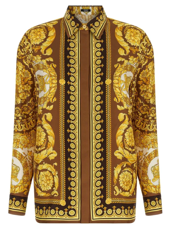 Barocco Shirt And Blouse Gold sold by Wanan Luxury