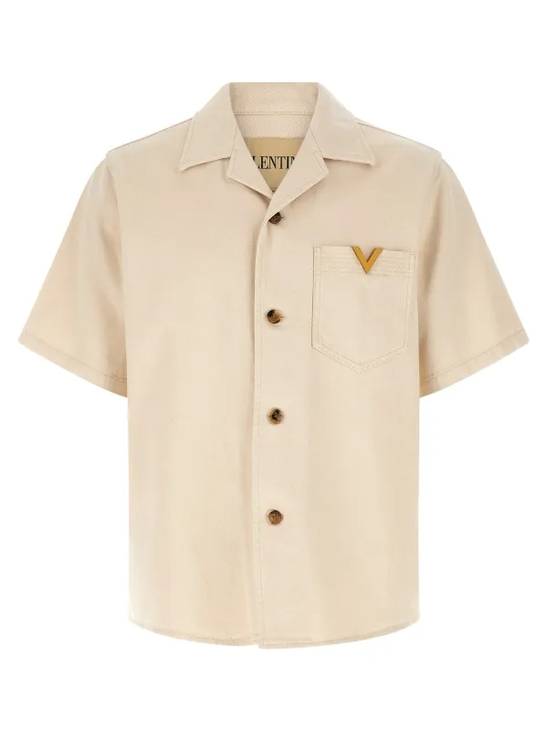 Valentino Garavani Vgold Shirt Shirt And Blouse Beige made by Wanan Luxury