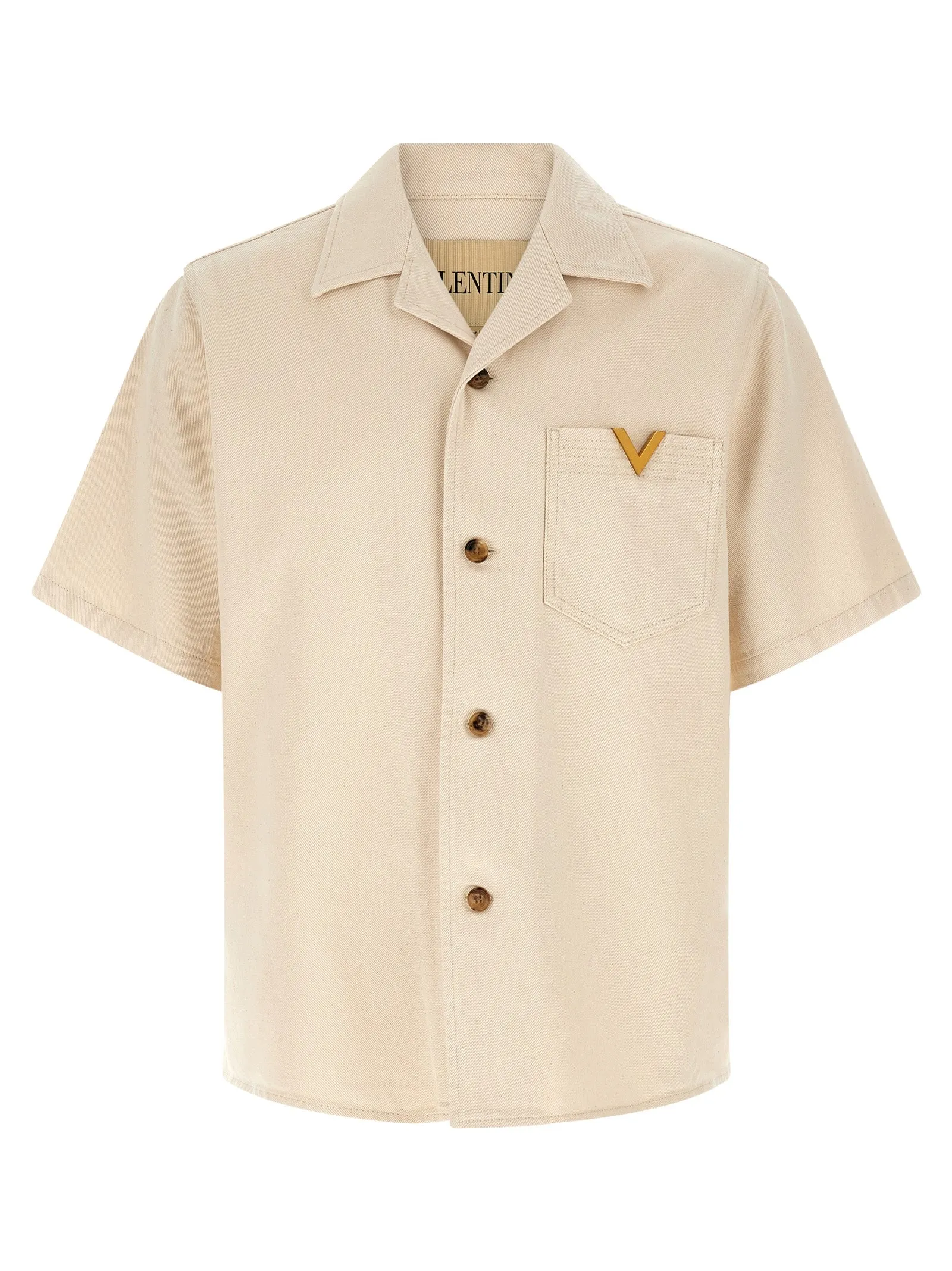 Valentino Garavani Vgold Shirt Shirt And Blouse Beige sold by Wanan Luxury