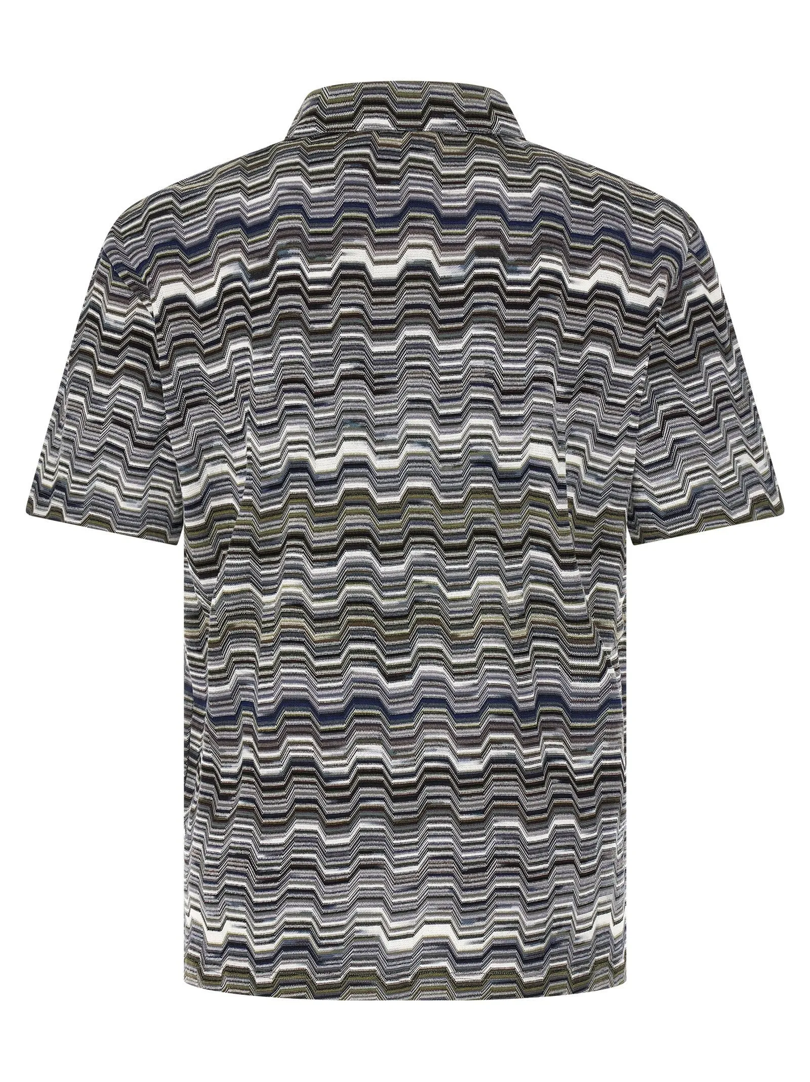 Irregular Zigzag Shirt Polo Green sold by Wanan Luxury product image thumbnail 2